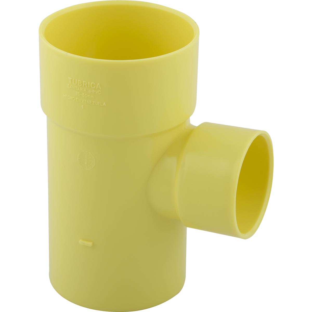 Tee PVC Aguas Negras 3x2 Pulgadas Amarillo
