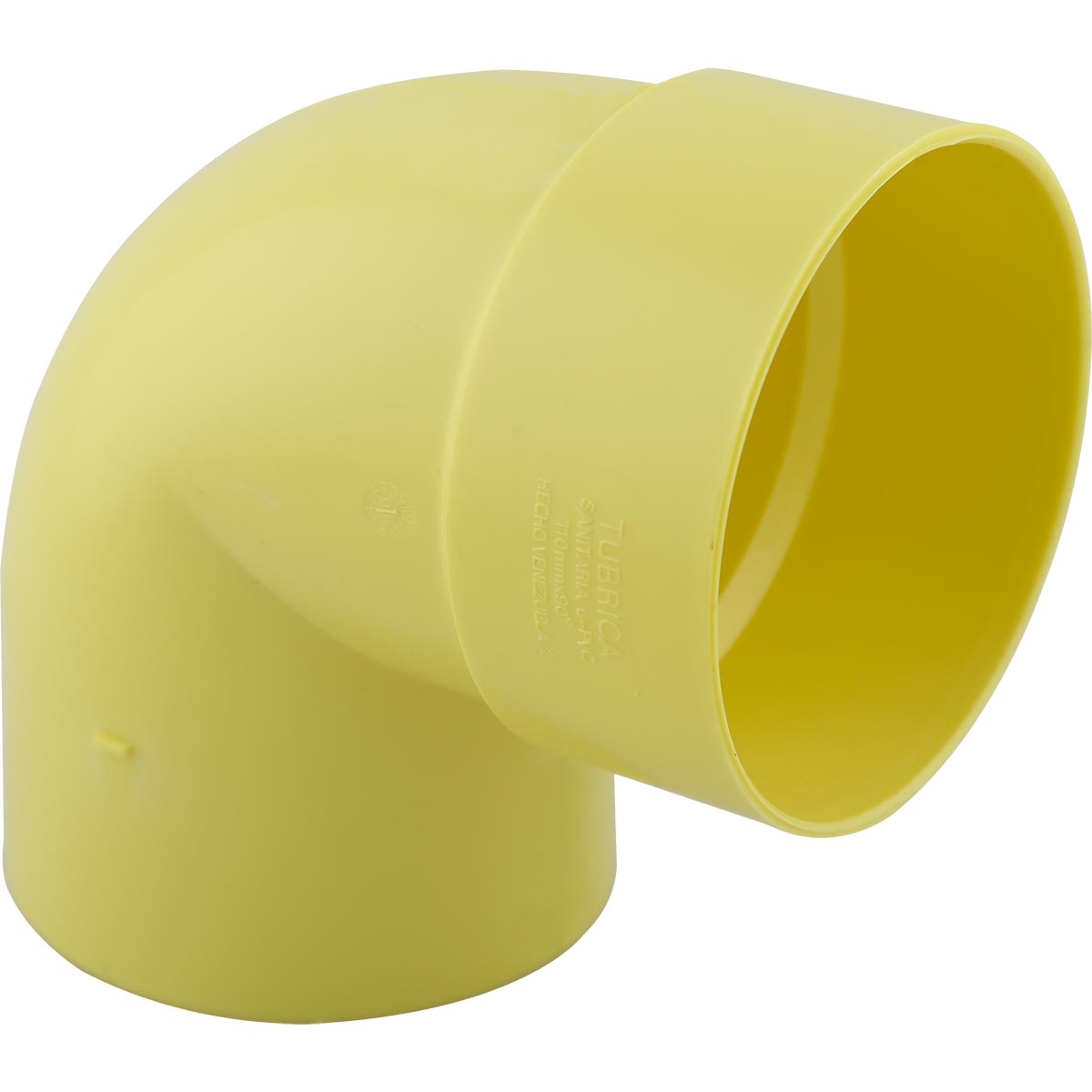 Codo PVC Aguas Negras 6 Pulgadas X 90 Grados Amarillo