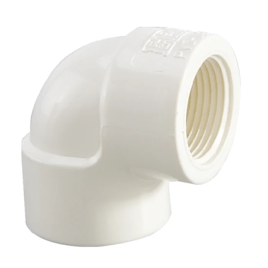 Codo Roscado PVC Aguas Blancas 1/2 Pulgada Blanco – Disfluplast