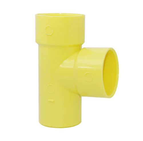 Tee PVC Aguas Negras 3x3 Pulgadas Amarillo
