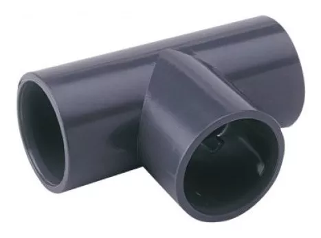 Tee Para Pegar PVC Aguas Blancas 1 Pulgada Negro