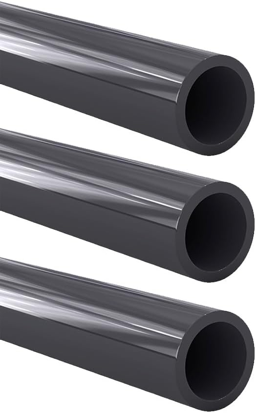 Tubo PVC Para Pegar Aguas Blancas 1 Pulgada x 3,5 mm Espesor x 6 Metros Largo Gris