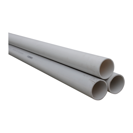 Tubo PVC Para Electricidad 1 1/2 Pulgada x 2,5 mm Espesor x 3 Metros Largo Blanco