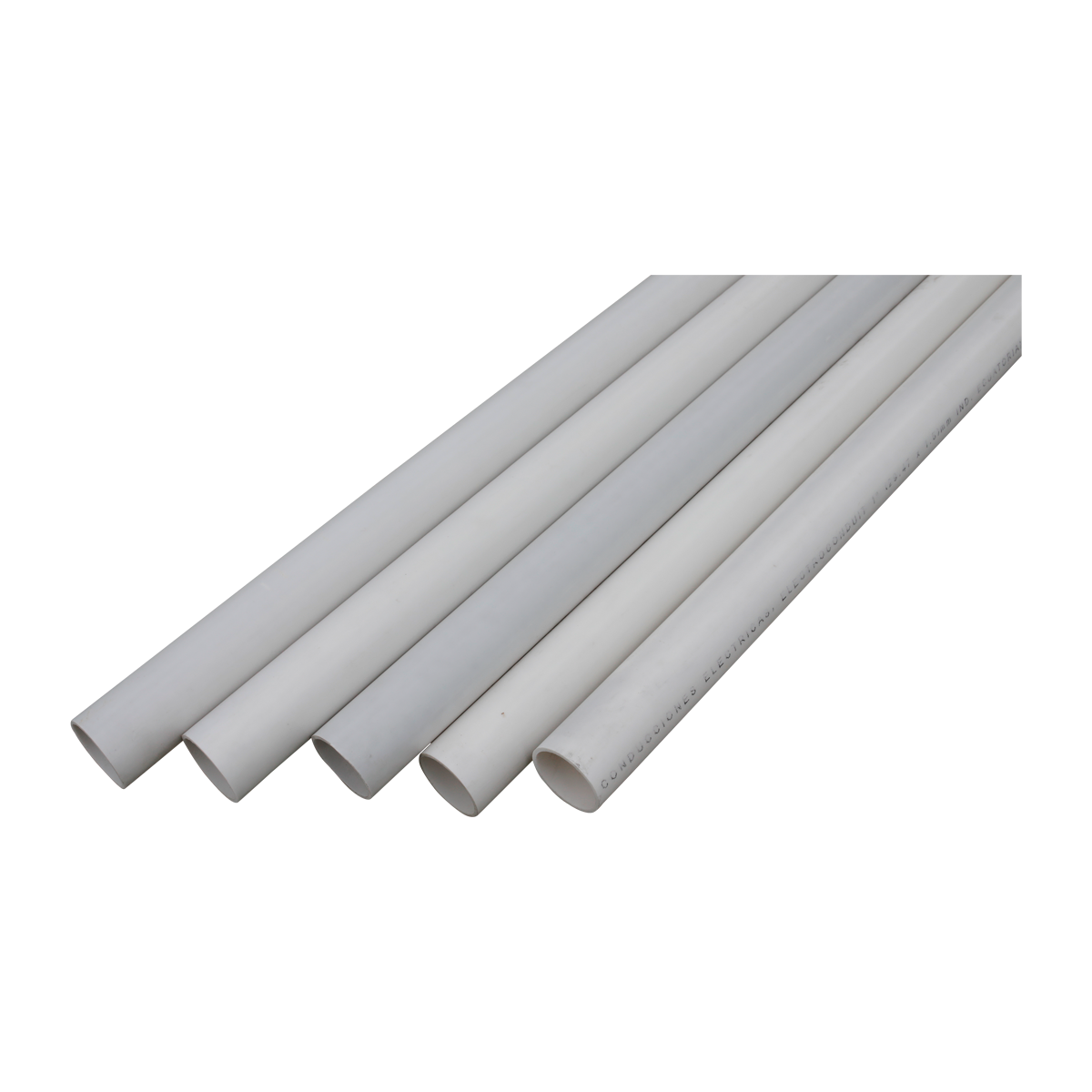 Tubo PVC Para Electricidad 1 1/2 Pulgada x 2,5 mm Espesor x 3 Metros Largo Blanco