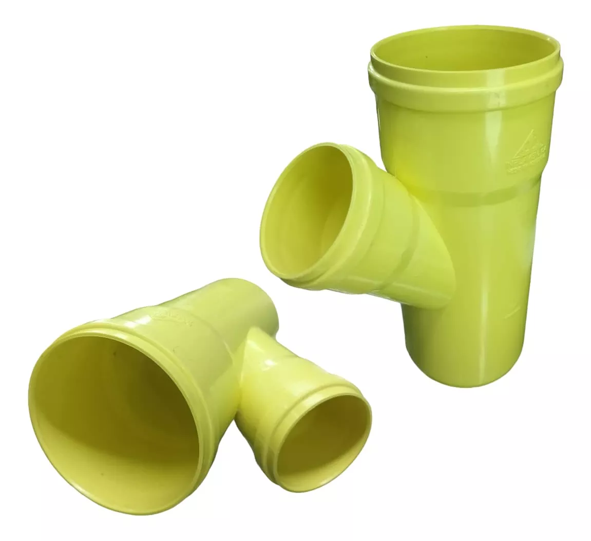 Yee PVC Aguas Negras 4x2 Pulgadas Amarillo
